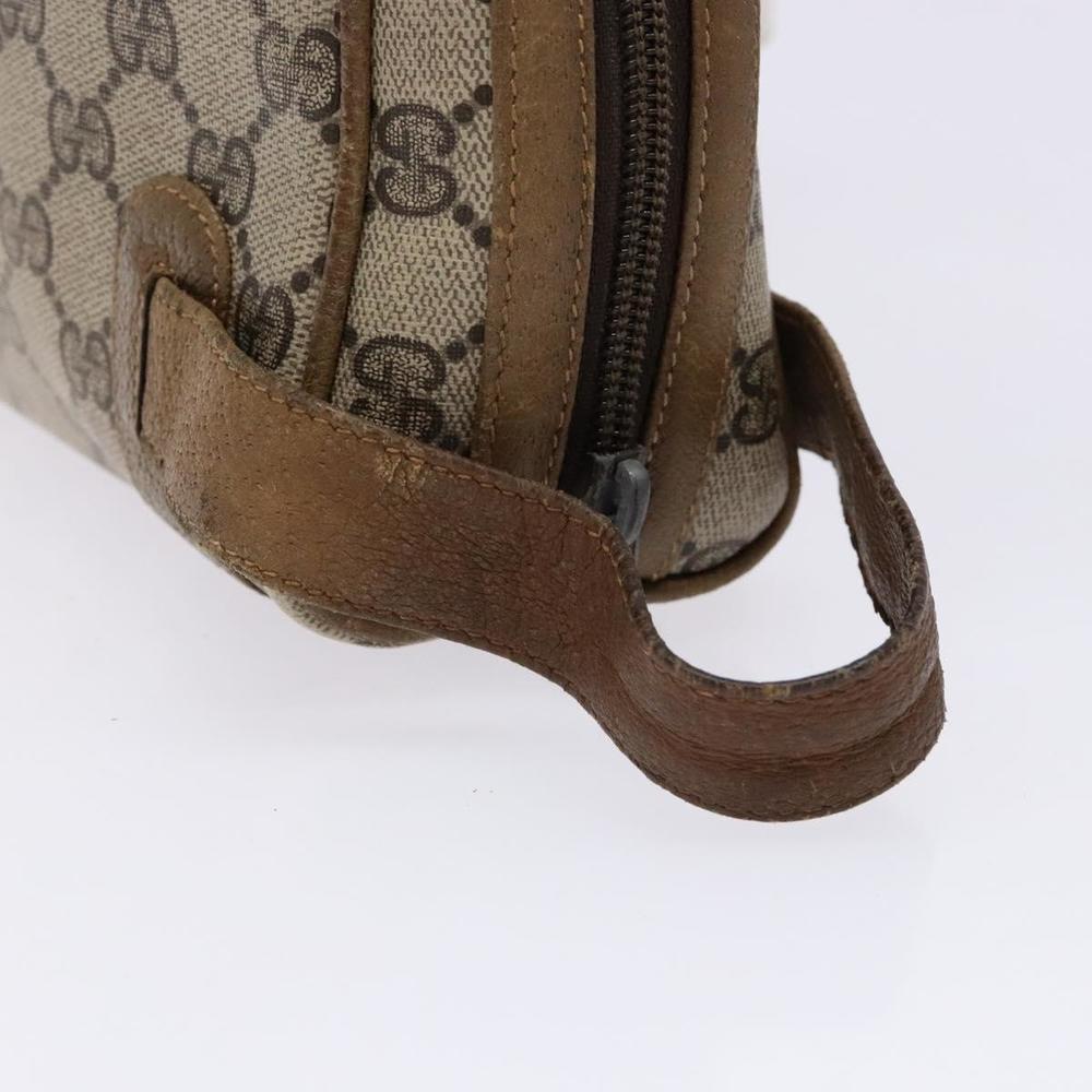 GUCCI GG Supreme Clutch Bag PVC Beige Auth ep10390 - Picture 7 of 16